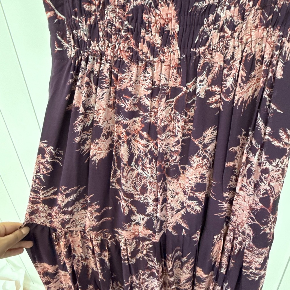 NWOT! Anthropologie Somerset Maxi Dress: Chiffon Edition Crimson Purple Small - Picture 8 of 8